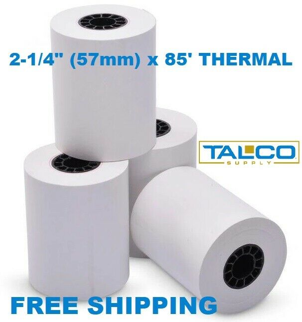 (50) 2-1/4" X 85' Pos Thermal Receipt Paper Rolls ~fast Free Shipping~