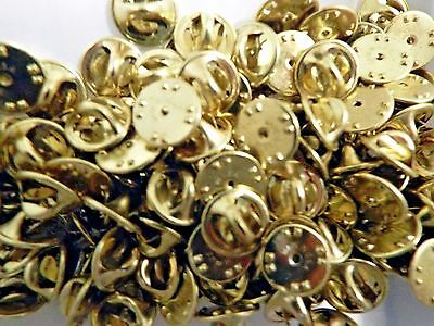 40 Brass Military Clutch Pin Backs