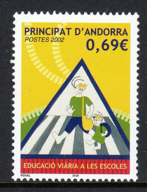 Andorra, French Administration Scott #555 Vf Mnh 2002 Traffic Safety In Schools