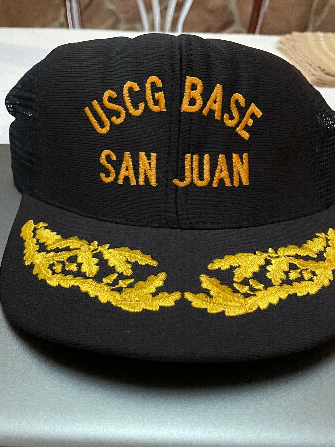Uscg Base San Juan,snapback Ball Cap.with Scrambled Eggs. New