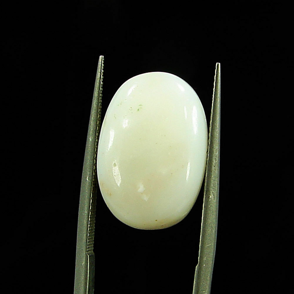 4.55 Ct Beautiful Natural White Opal Loose Cabochon Gemstone Stone - 13807