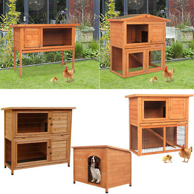 36" 40" 48" Wooden Small Animal House House Rabbit Hutch Chicken Coop Dog House