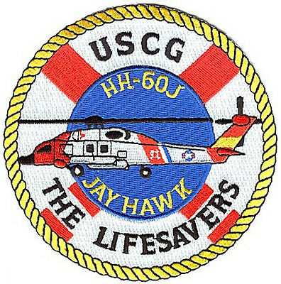 Hh-60j Jayhawk Helo Lifesavers W4664 Uscg Coast Guard Patch