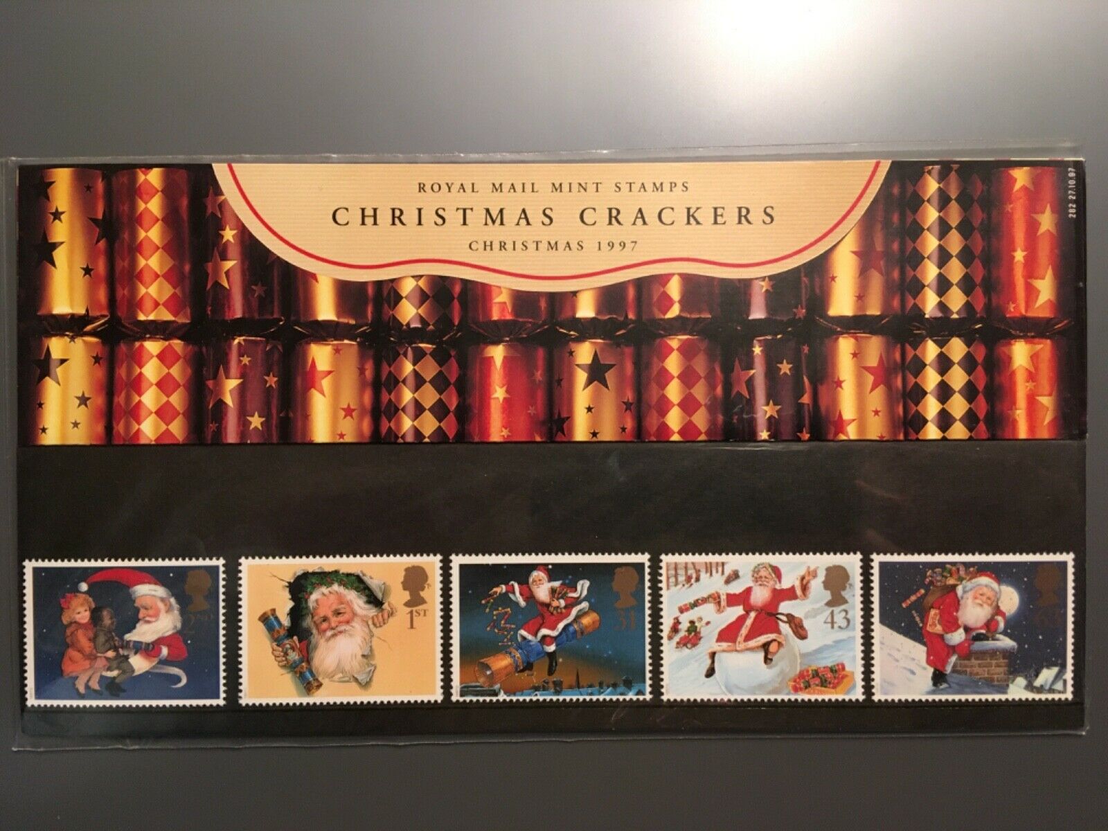 Royal Mail 1997 Presentation Pack #282 Mnh Christmas Crackers Stamps