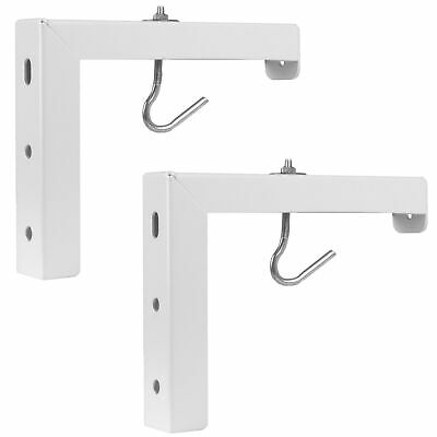Vivo Universal Wall Hanging 6" L-bracket Mount Plate Kit For Projector Screens
