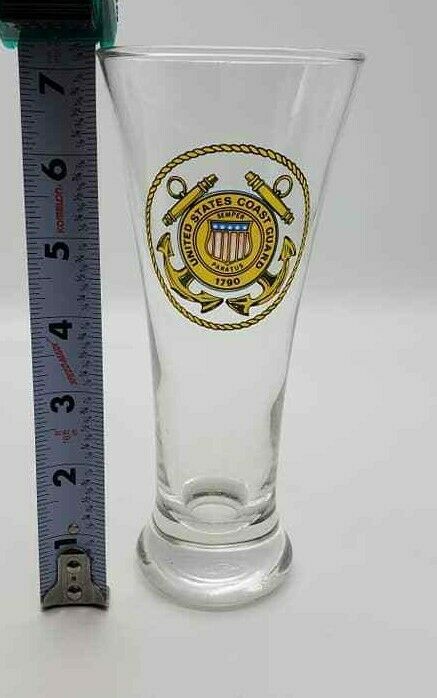 United States Coast Guard Tall Drinking Beer Glass Uscg Semper Paratus
