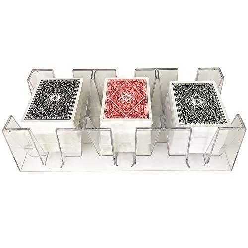 Yuanhe 9 Deck Clear Canasta Playing Card Tray