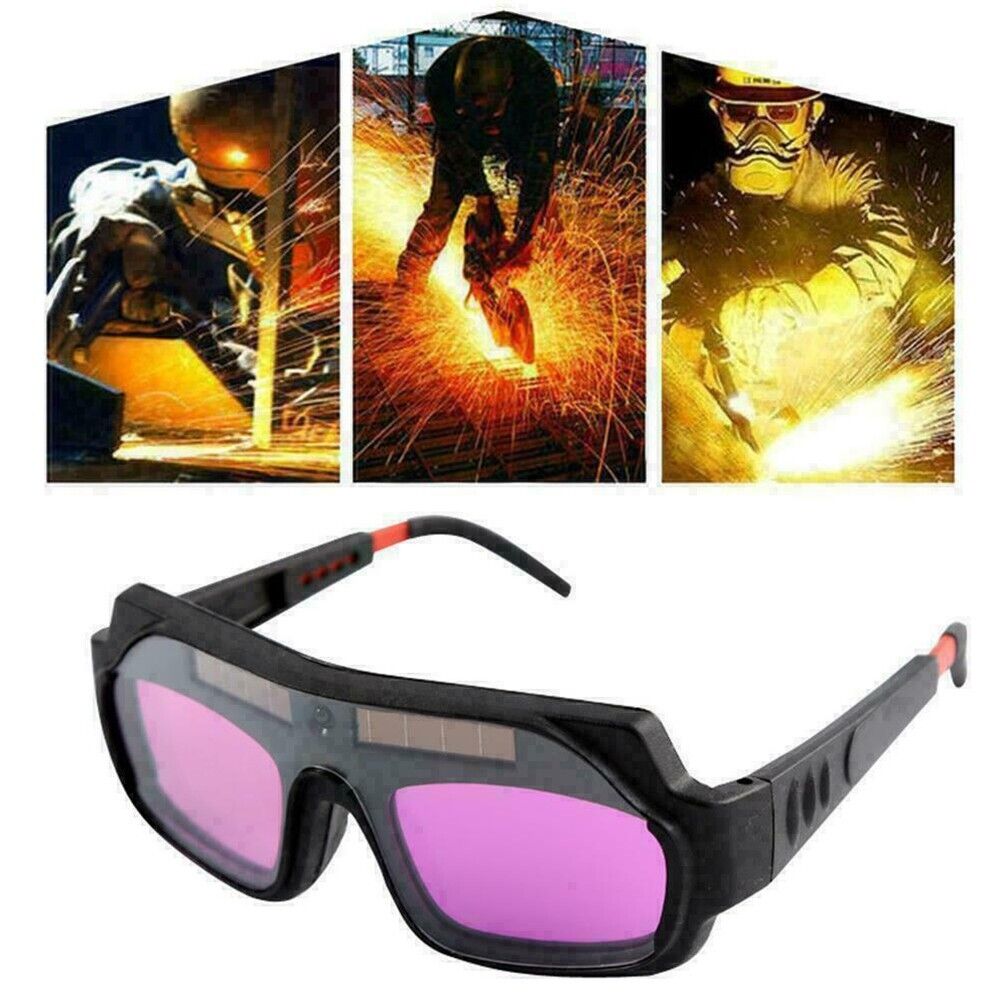Solar Welding Glasses Anti-glare Anti-scratch Auto Darkening Goggle Helmet