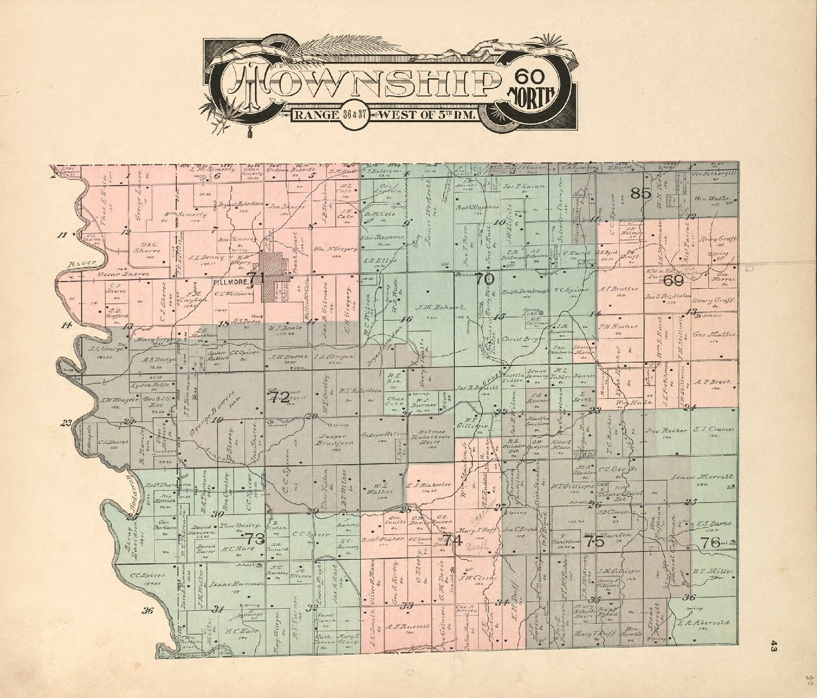 1909 Atlas Andrew County Missouri Plat Maps Old Genealogy History Dvd P133
