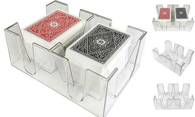 Yuanhe 6 Deck Clear Canasta Playing Card Tray