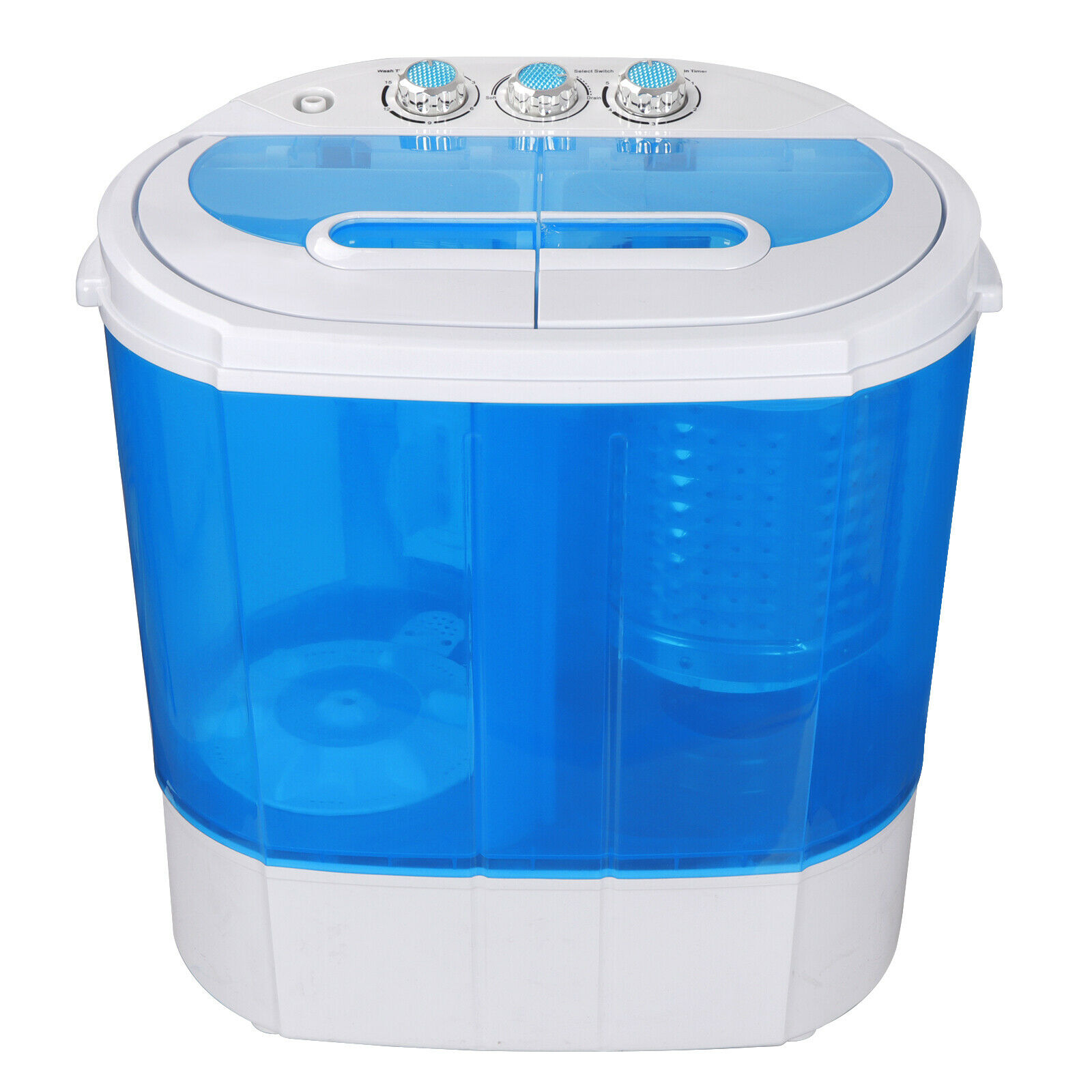 10lbs Mini Portable Compact Washing Machine Spin-dry Laundry Washer With Dryer