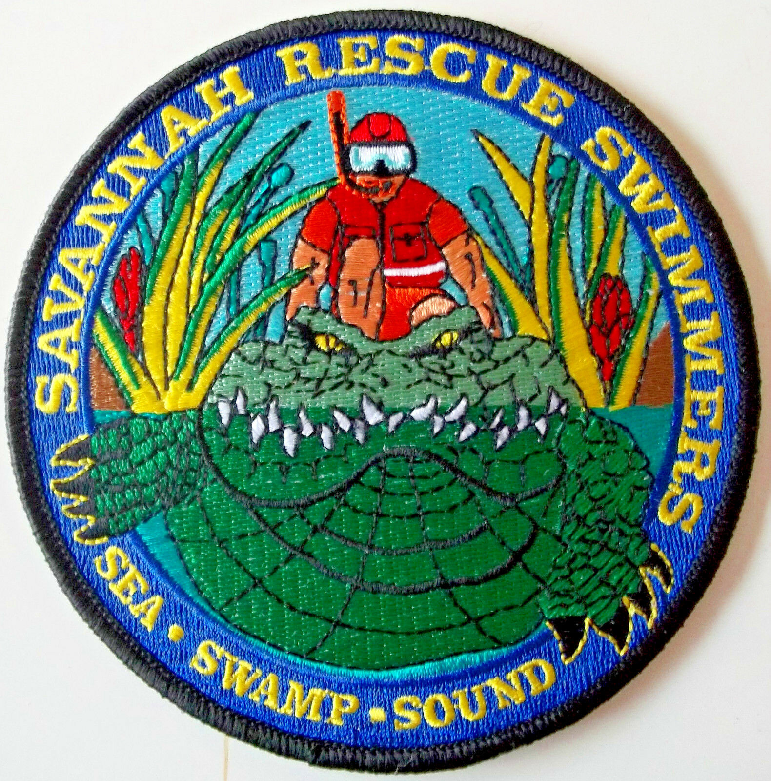 United States Coast Guard Patch Savannah Rescue Swimmers Sea Swamp, Sound #1018