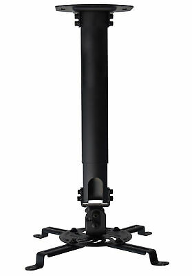Vivo Universal Extended Ceiling Projector Mount | Height Adjustable (black)