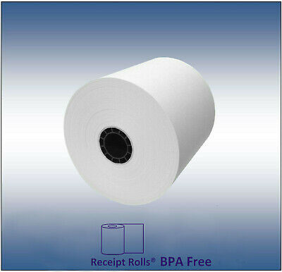 3 1/8" (80mm) X 220' Bpa Free Thermal Pos Receipt Paper Rolls  - 50 Rolls