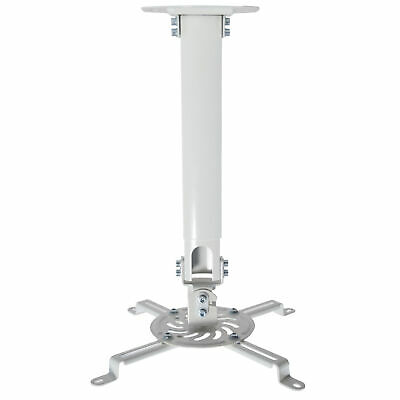 Vivo Universal Extended Ceiling Projector Mount | Height Adjustable (white)