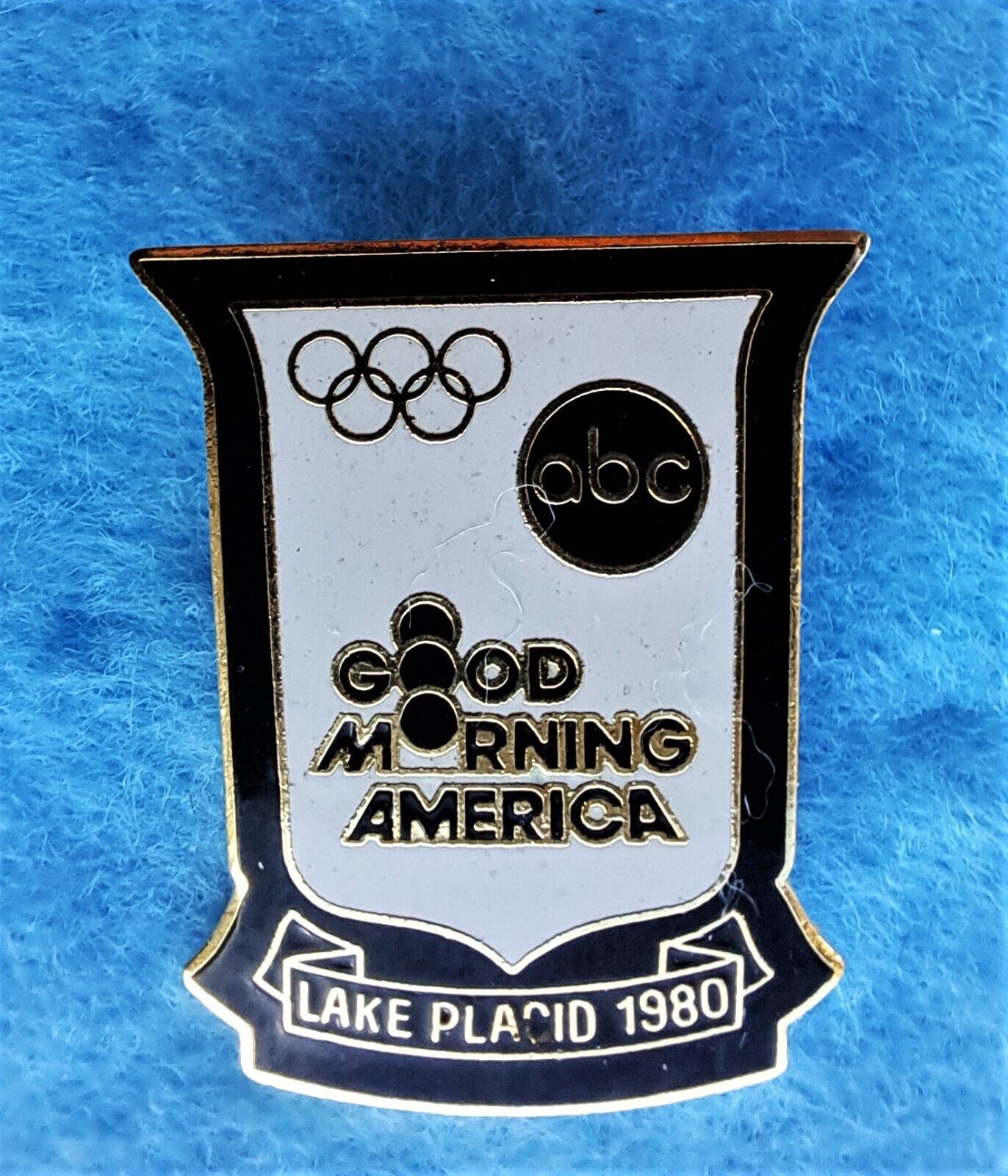 1980 Lake Placid Olympic Games -   Good Morning America Pin