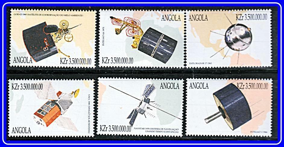 Angola = Astronomy & Space Satellites 6 Stamps Mnh ** Best Offer, Anyone?