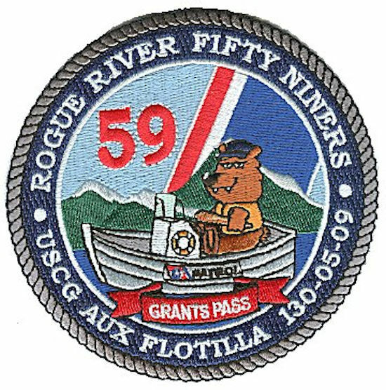 Grants Pass Oregon Auxiliary Flotilla 05-09 W5115 Uscg Coast Guard Patch