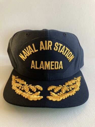 New Hat Usn Us Navy Naval Air Station Alameda California Military Crew M/lg