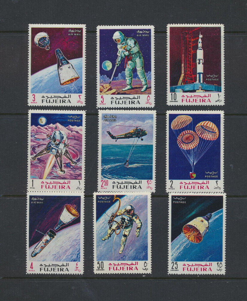 Fujeira Space Topical Set Of 9 Mint Never Hinged Stamps (m #326 - 334) $11.00val