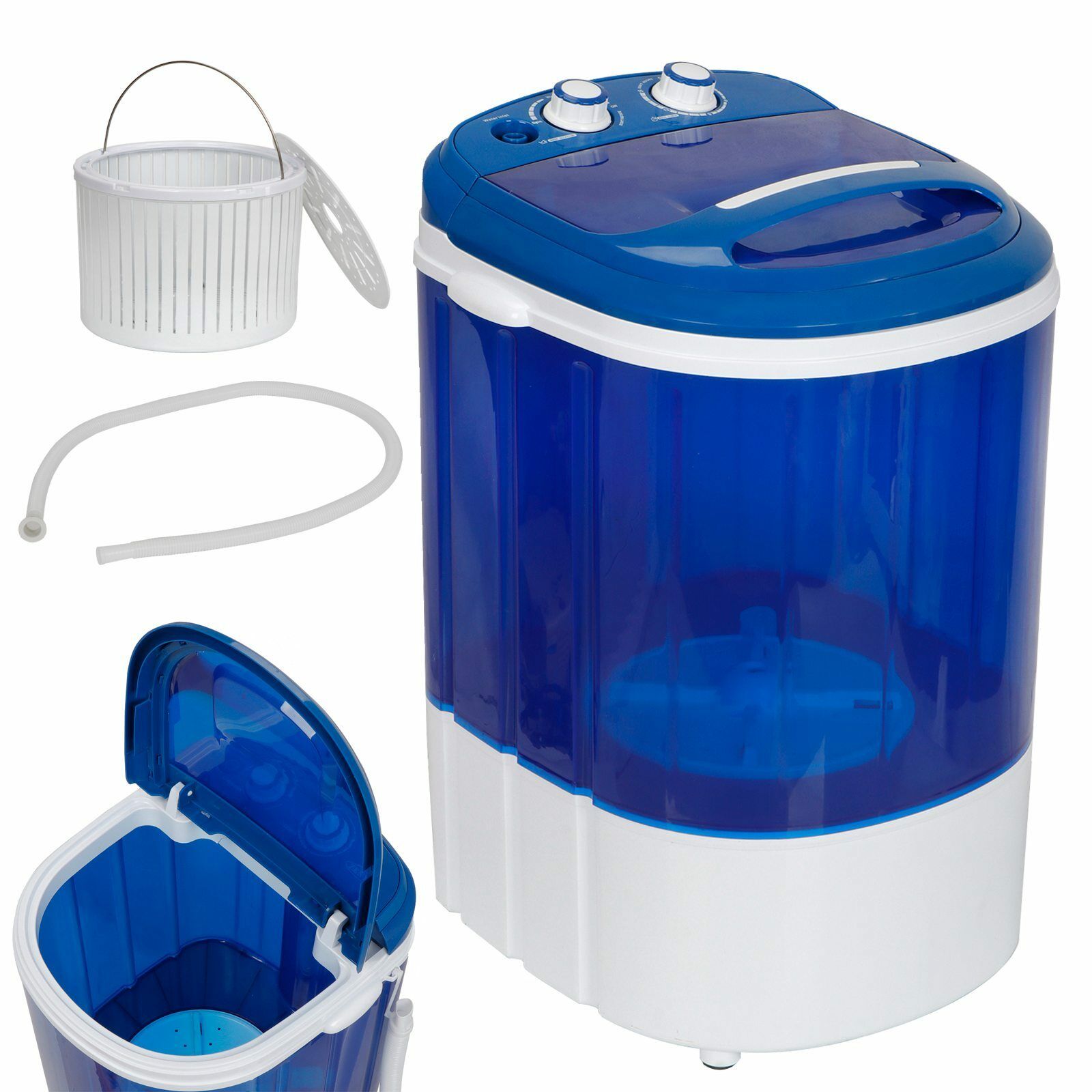 9 Lbs Portable Compact Washing Machine Mini Laundry Washer Idea Drain Pump Hose