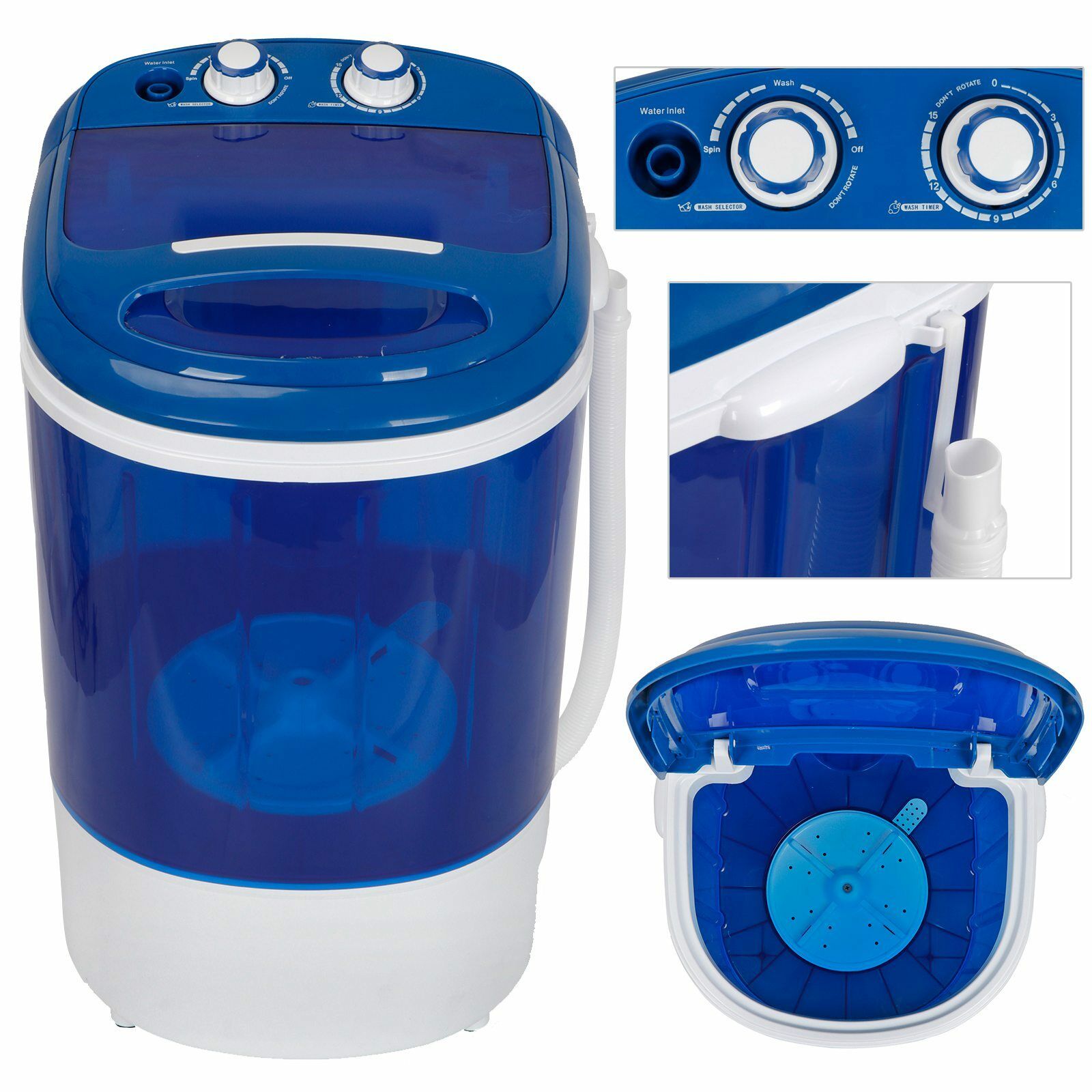 9 Lbs Portable  Mini Laundry Washer Compact Washing Machine Idea For Dorm Home