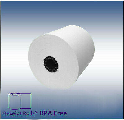 3 1/8" (80mm) X 220' Bpa Free Thermal Receipt Paper Rolls 50/cs For Epson-clover