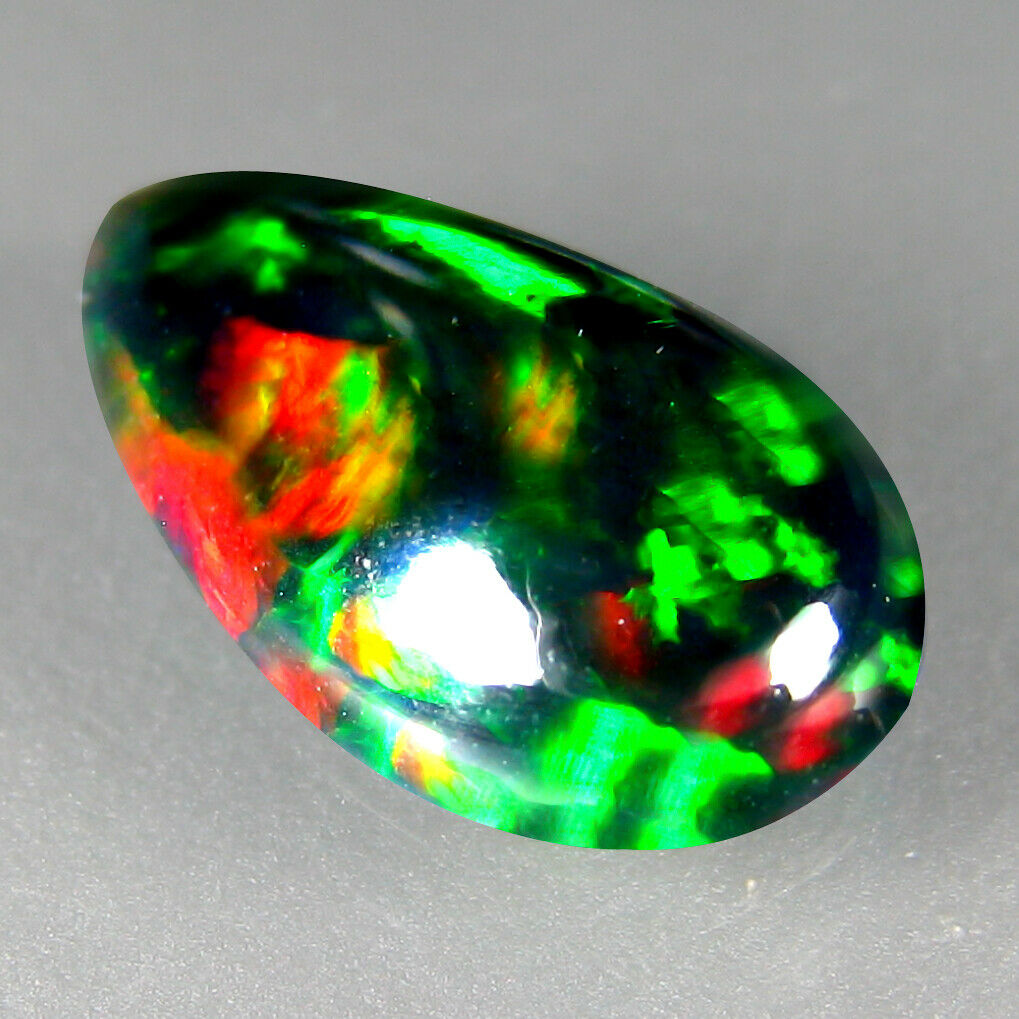 1.98 Cts Shinning Flash  3d Broad Pattern Natural Solid Welo Opal Loose Gemstone