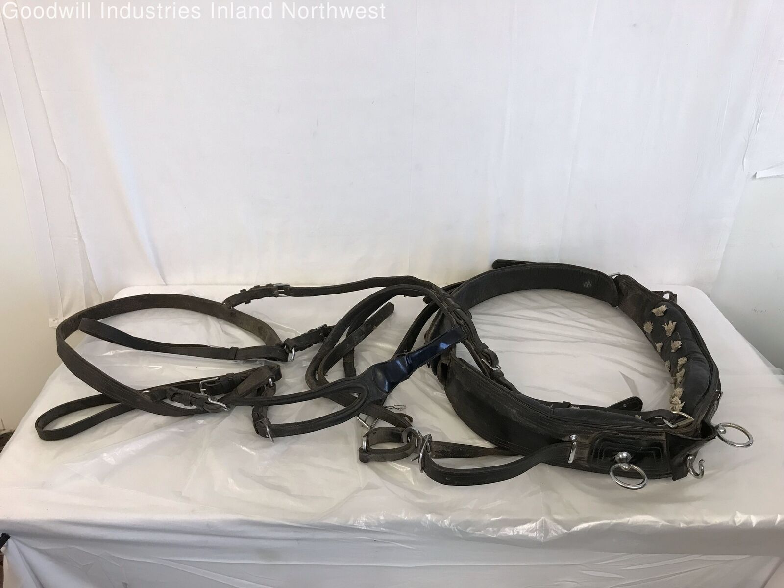 Leather Horse Driving Harness Parts Black