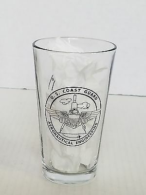 Us Coast Guard Aeronautical Engineering Drinking Glasses Set Of 4 Military