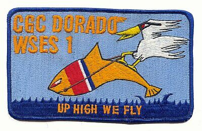 Uscgc Dorado Up High We Fly New Orleans La 1982 W0088 Coast Guard Patch