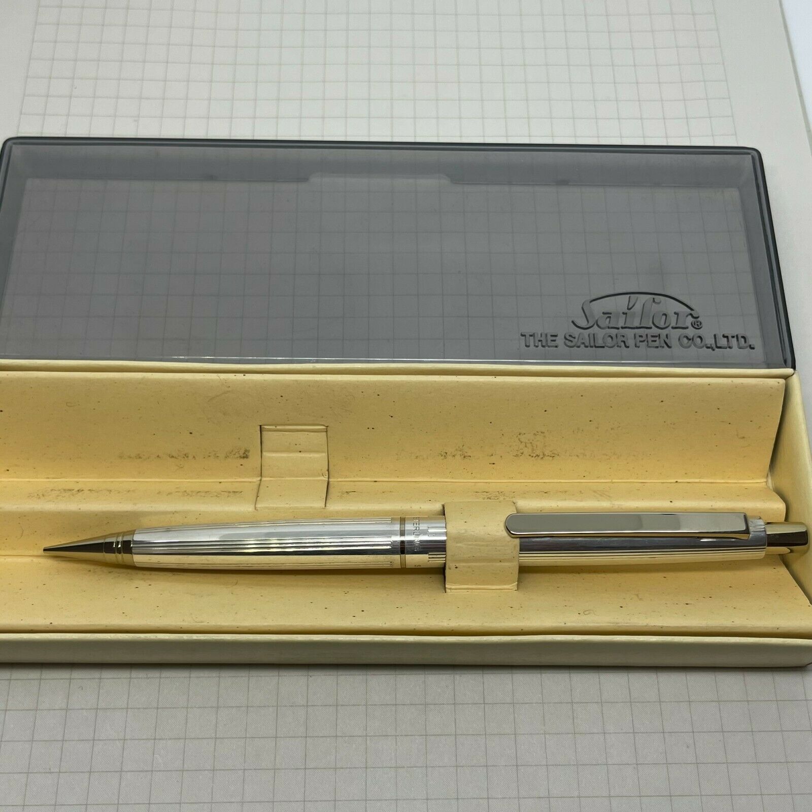 2088 Sailor Mechanical Pencil Silver Barrel 0.5 Mm Nos Made In Japan