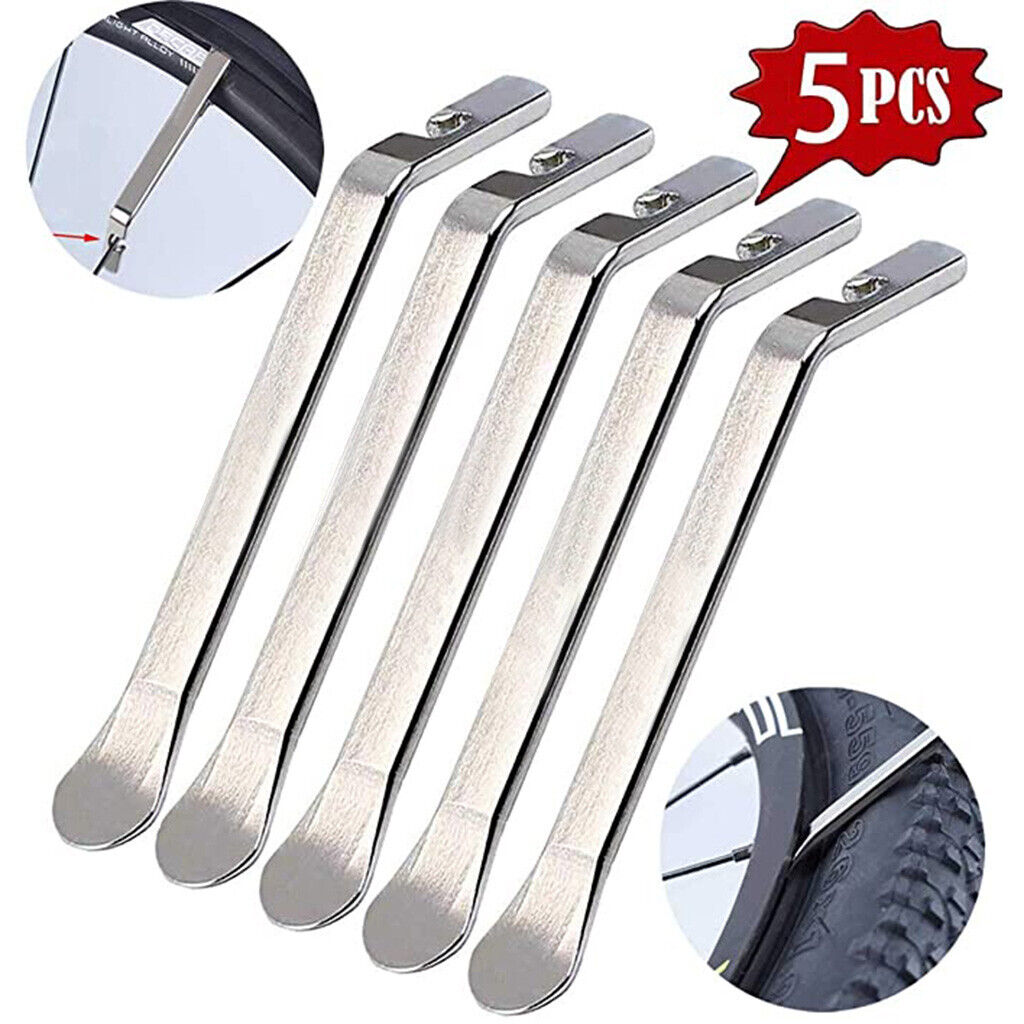 Premium Bicycle Tire Lever Tyre Spoon Iron Changing Tool, Bike Tire Levers 5 Pcs