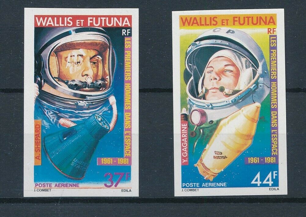 [333390] Wallis Fut 1981 Space Good Set Vf Mnh Imperf. Airmail Stamps