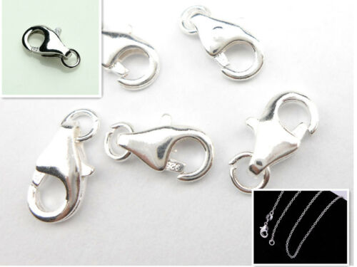 10pcs Nice Diy 925 Sterling Silver Necklace Bracelet Findings Link Lobster Clasp