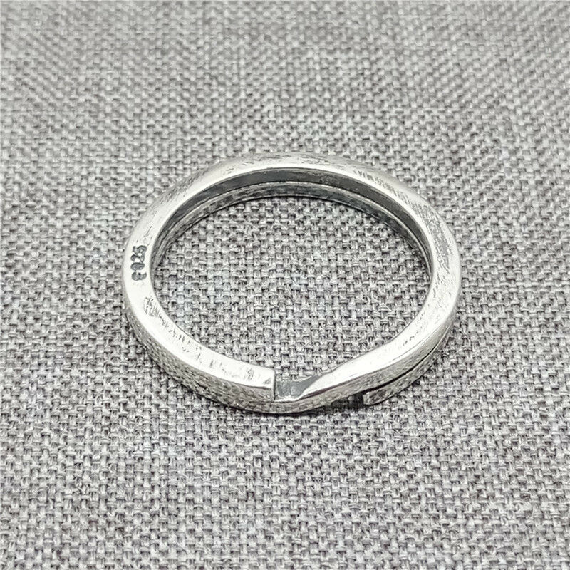 925 Sterling Silver Split Key Ring Clasp For Keychain Diameter 20mm