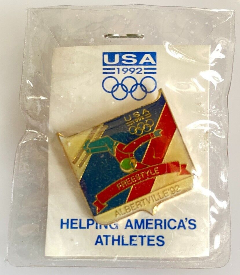 Nos 1992 Albertville Olympics Freestyle Pin