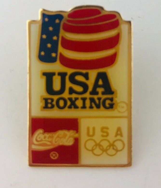 Coca Cola Usa Boxing Coke Olympic Sponsor Lapel Pin 1996 Atlanta Badge